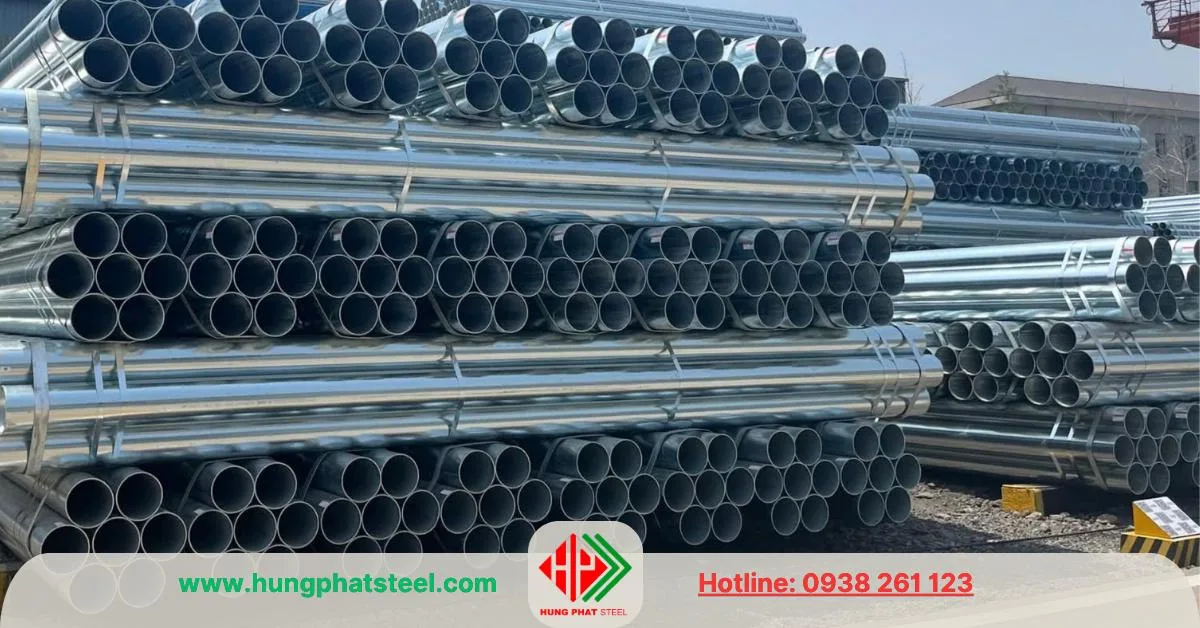 Ống thép mạ kẽm phi 140
