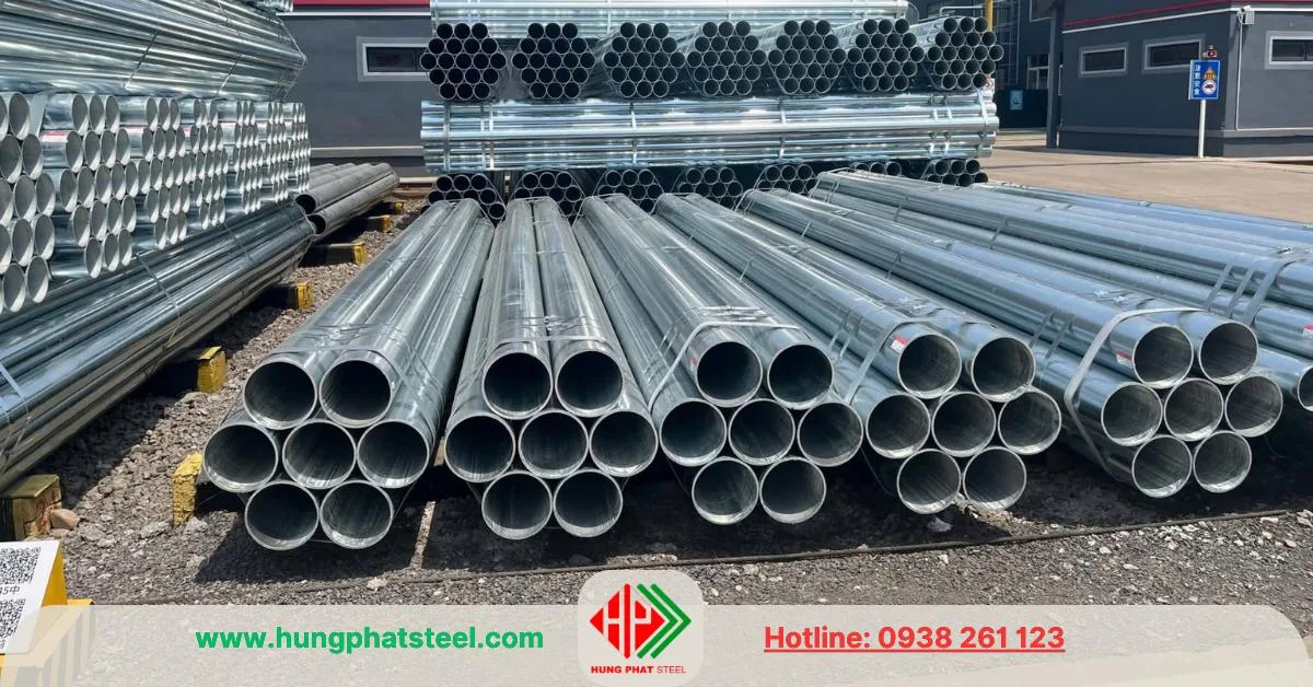 Ống thép mạ kẽm phi 140