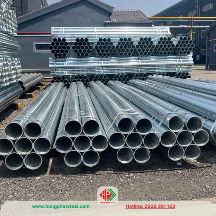 Ống thép mạ kẽm phi 140