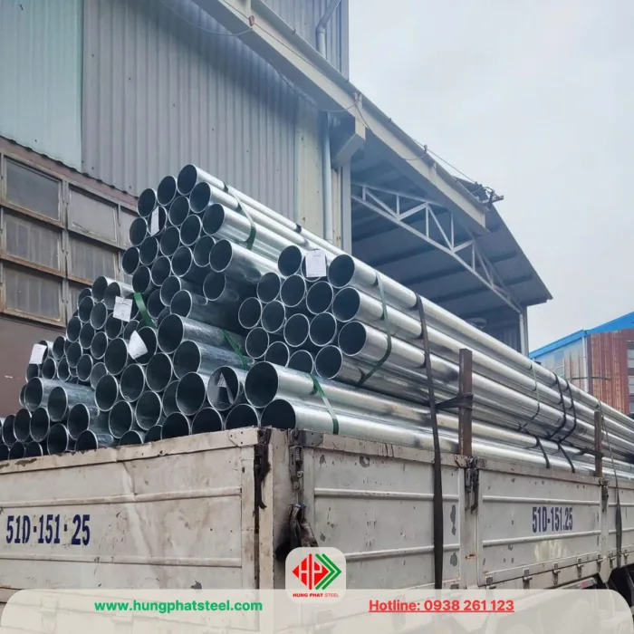 Ống thép mạ kẽm phi 140