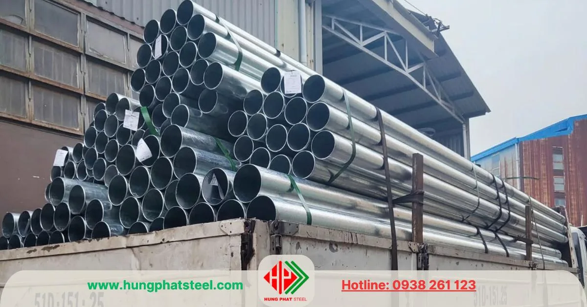 Ống thép mạ kẽm phi 140