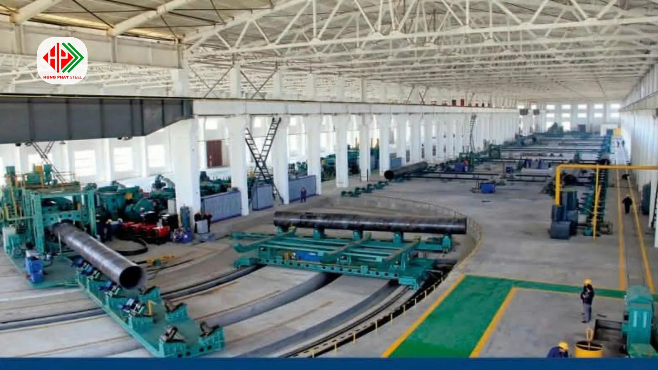 Quy trình sản xuất ống thép hàn xoắn