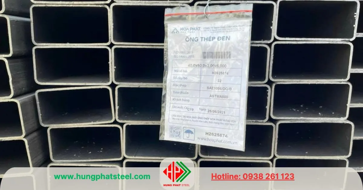 Thép hộp 40x80