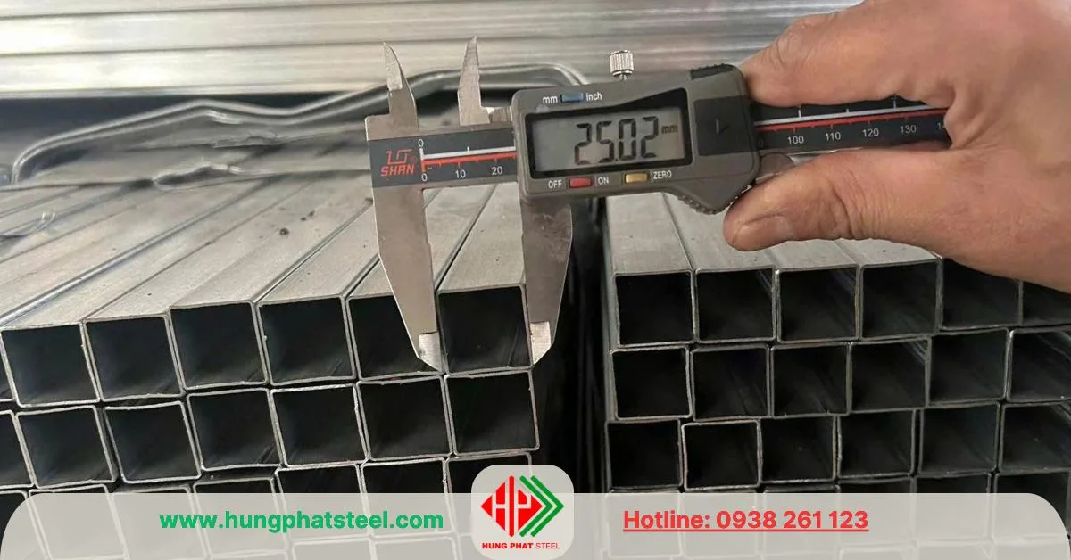 Thép hộp vuông 25x25