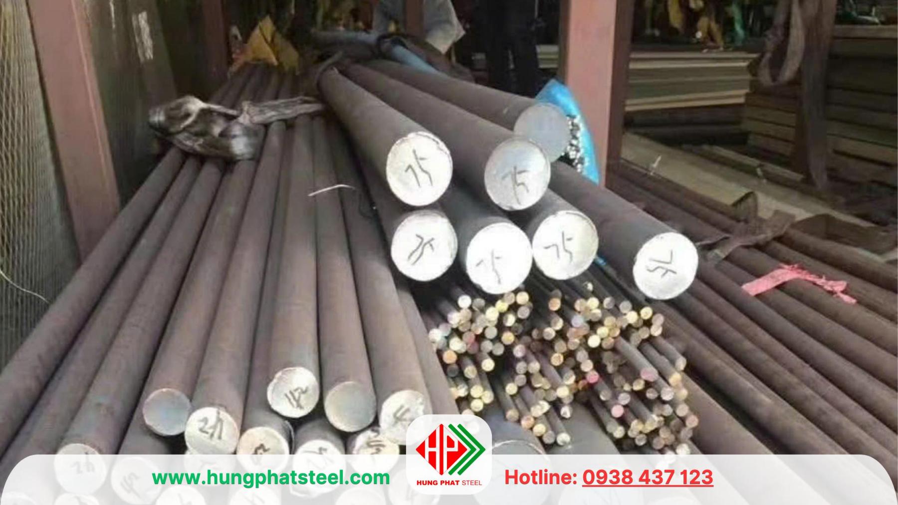 Thép tròn đặc phi 75