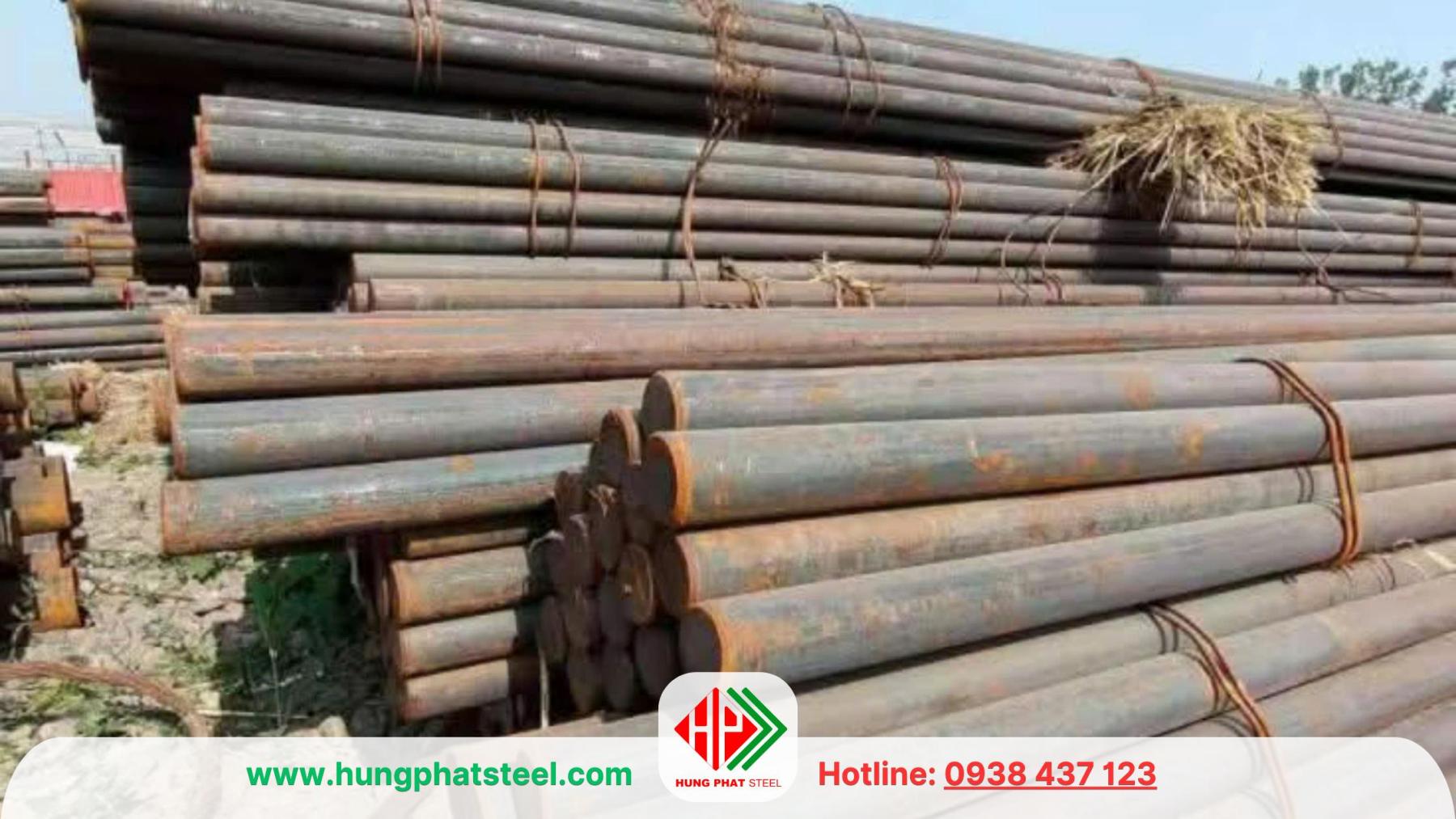 Thép tròn đặc phi 85 (láp đặc)