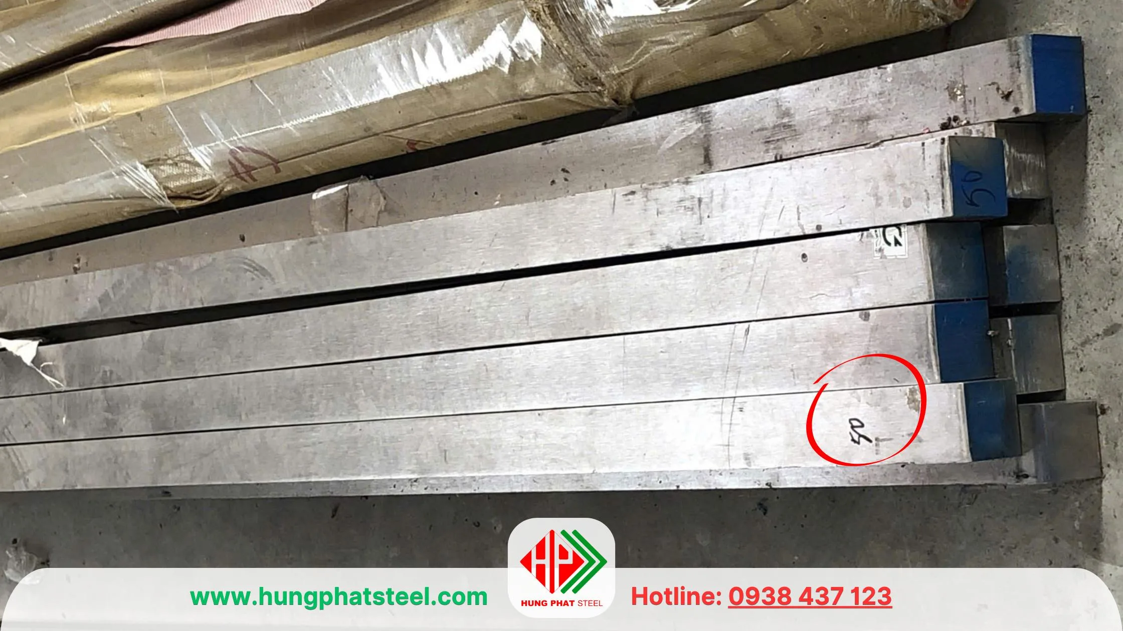 Vuông 50 INOX đặc