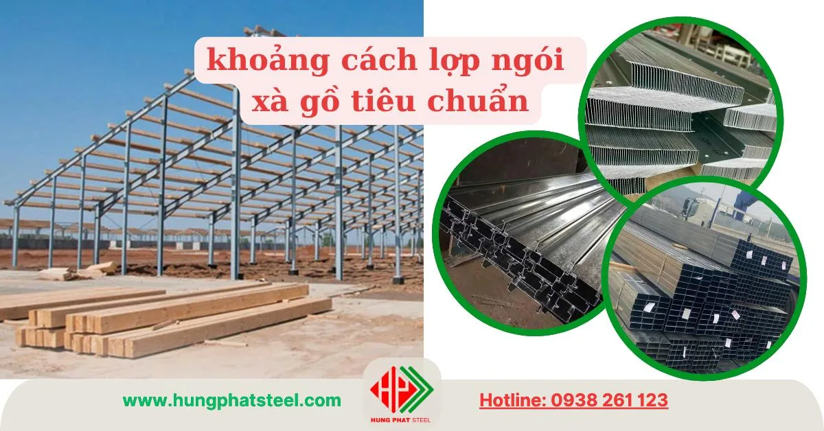 khoảng cách lợp xà gồ tiêu chuẩn