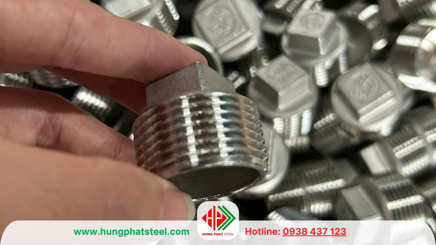 nút bịt ren inox