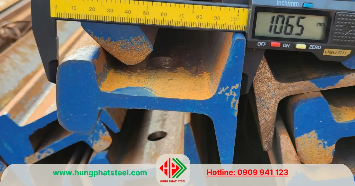 Hình ảnh thép ray P24 (thiếu)