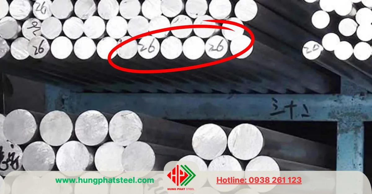 INOX tròn đặc phi 26