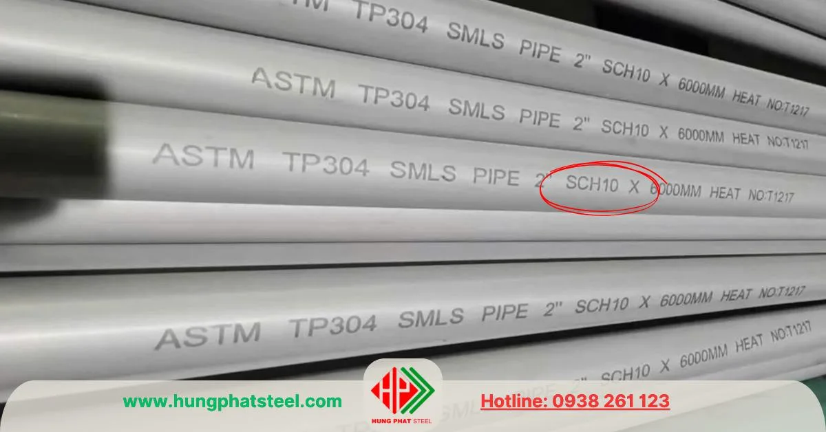 Ống đúc INOX 304 - SCH10