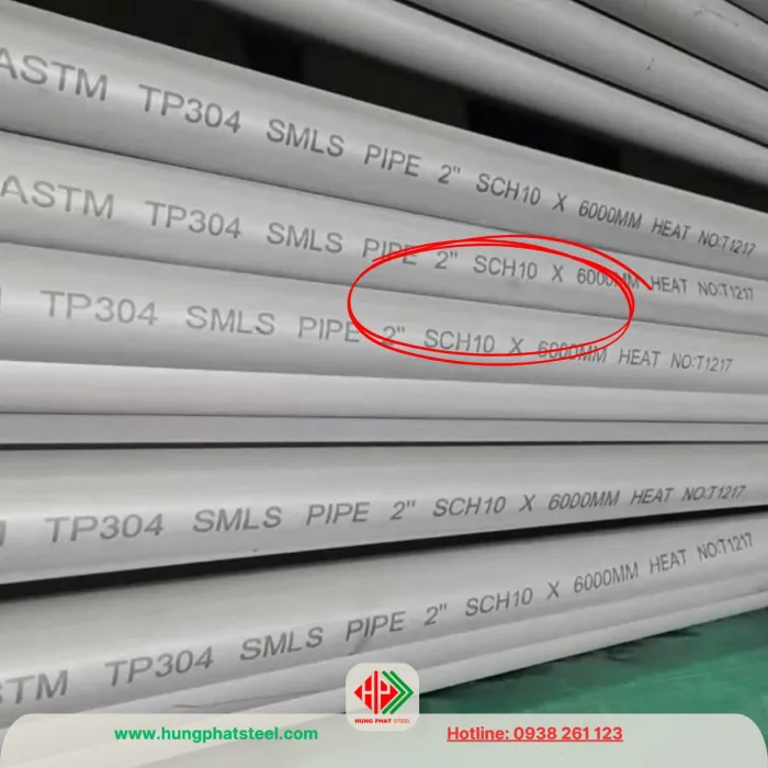 Ống đúc INOX 304 - SCH10