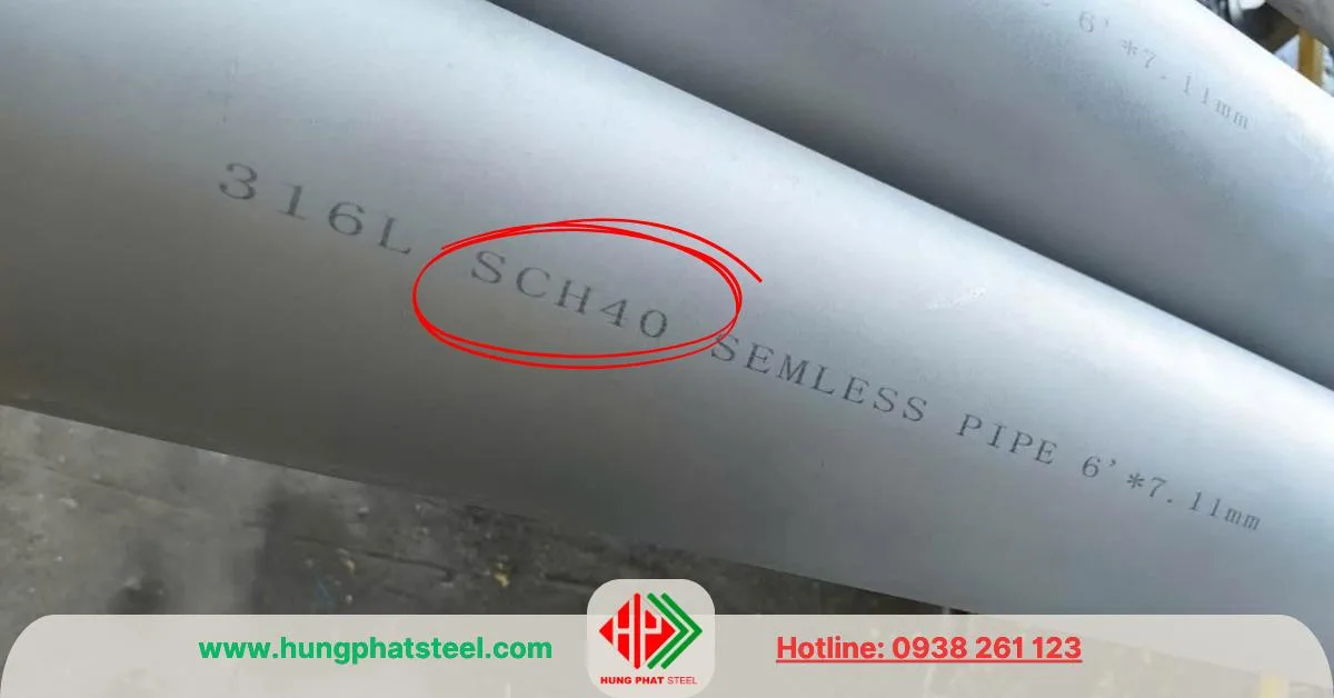 Ống đúc INOX 316 - SCH40
