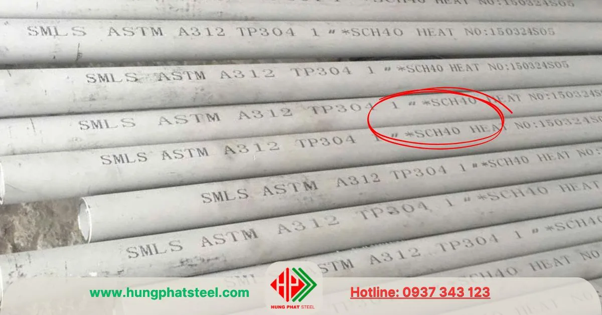 Ống inox đúc - SCH40