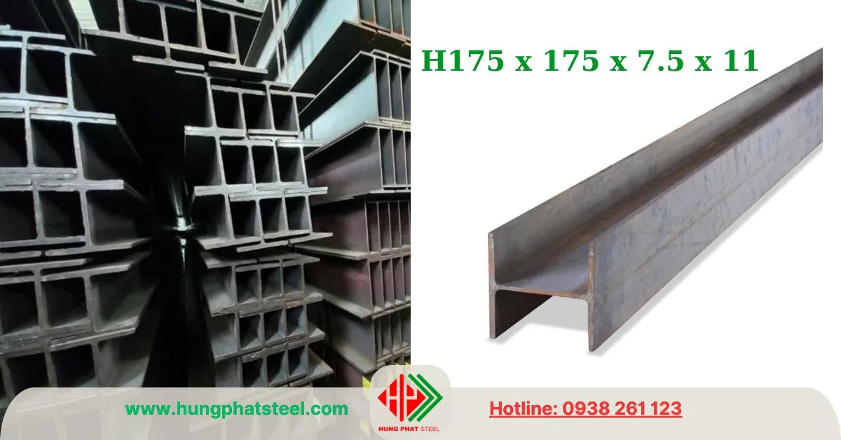Thép hình H175 x 175 x 7.5 x 11