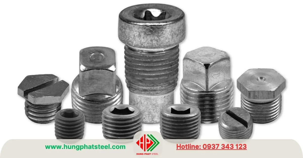 Các kiểu dáng nút bịt ren