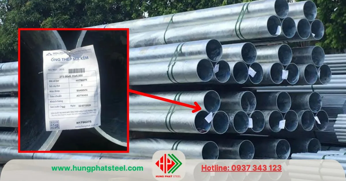 Đai bó ống thép Hòa Phát chính hãng