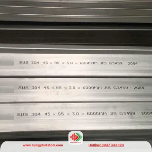Hộp inox 45x95 SUS304 dài 6m