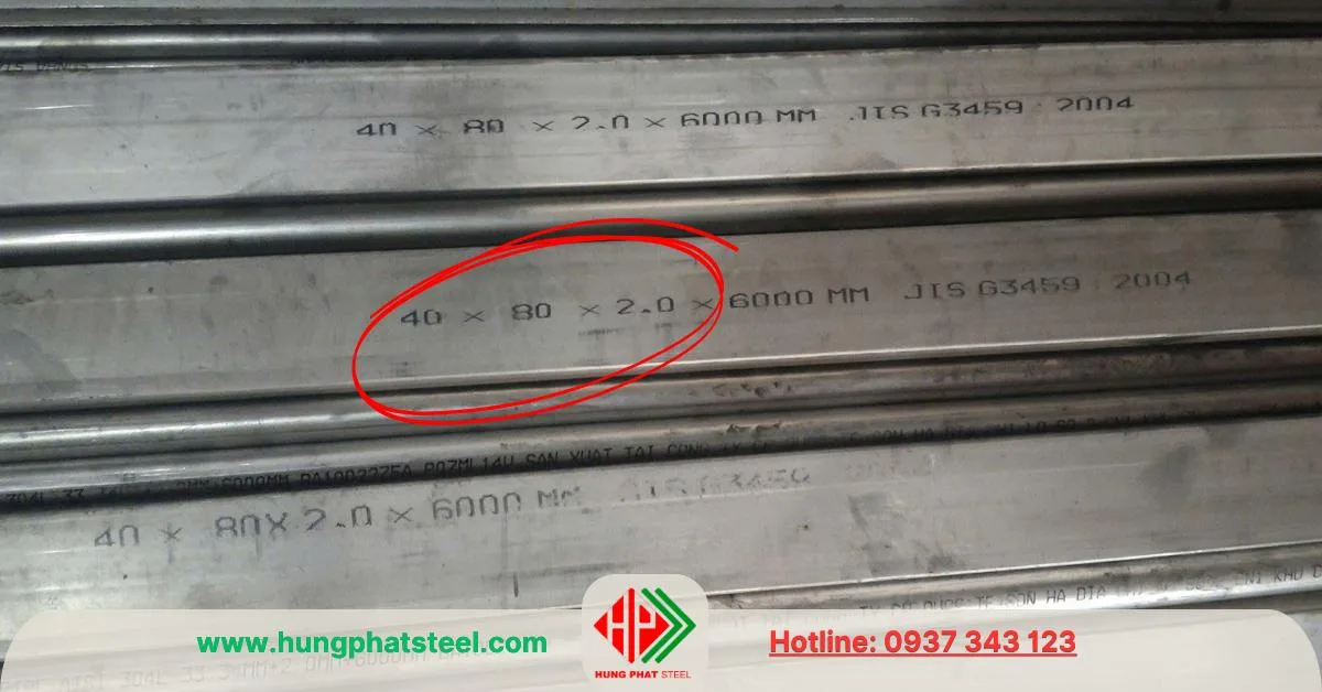 Hộp inox công nghiệp 40x80 INOX 304