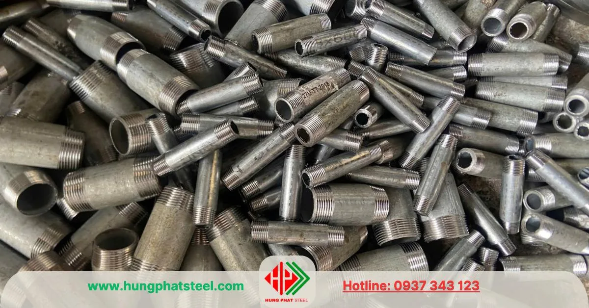 Ống 2 đầu ren (xem) 1 tấc 2 tấc 3 tấc