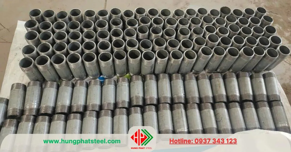 Ống 2 đầu ren (xem) 1 tấc 2 tấc 3 tấc