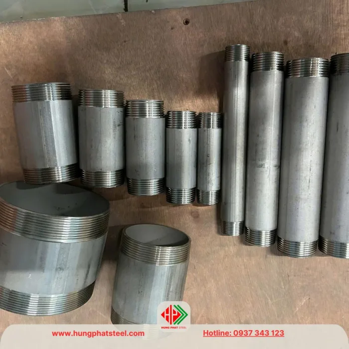 Ống inox 2 đầu ren 1 tấc 2 tấc
