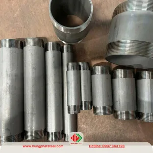 Ống inox 2 đầu ren 1 tấc 2 tấc