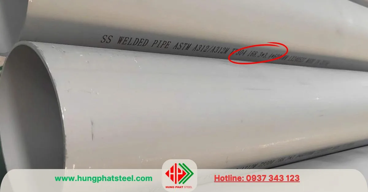 Ống inox D168 DN150