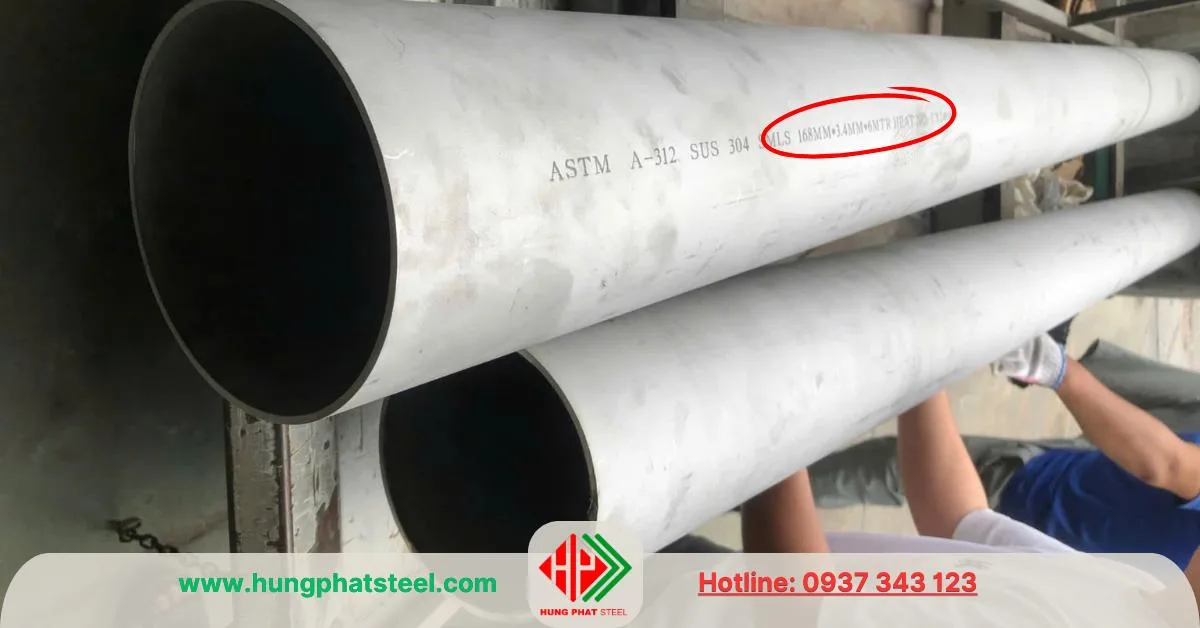 Ống inox D168 DN150