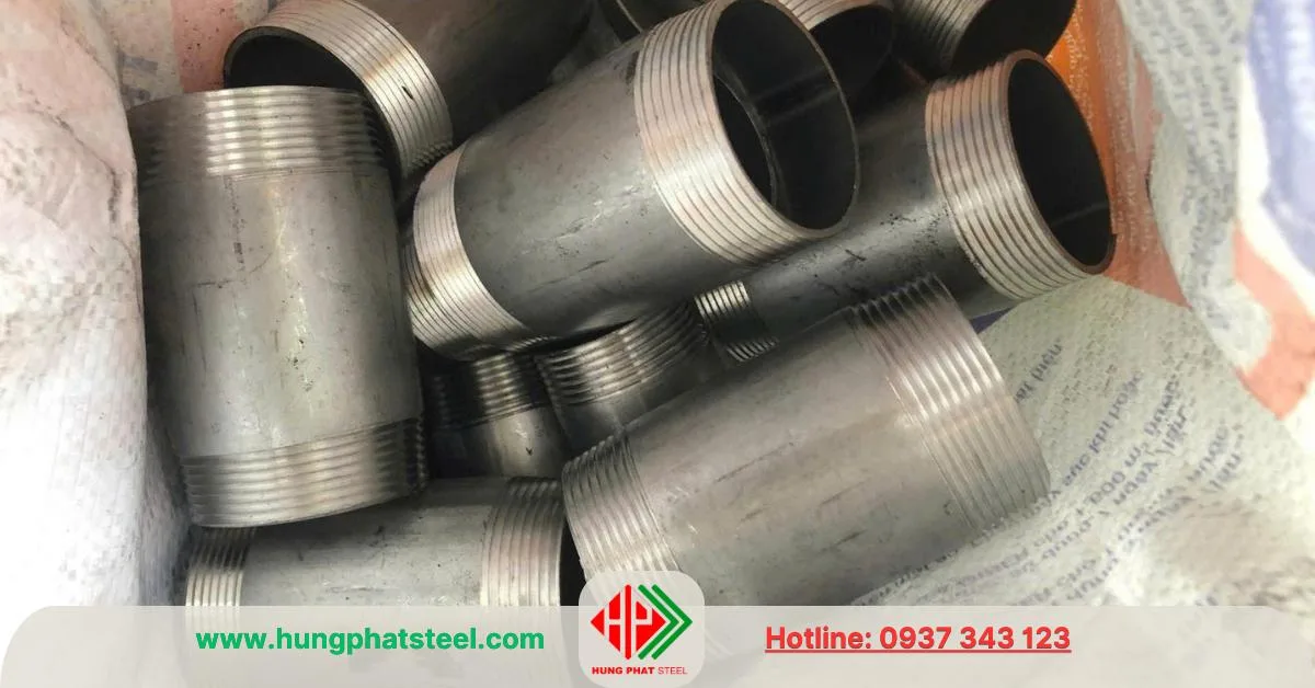 Ống nối 2 đầu ren inox 304