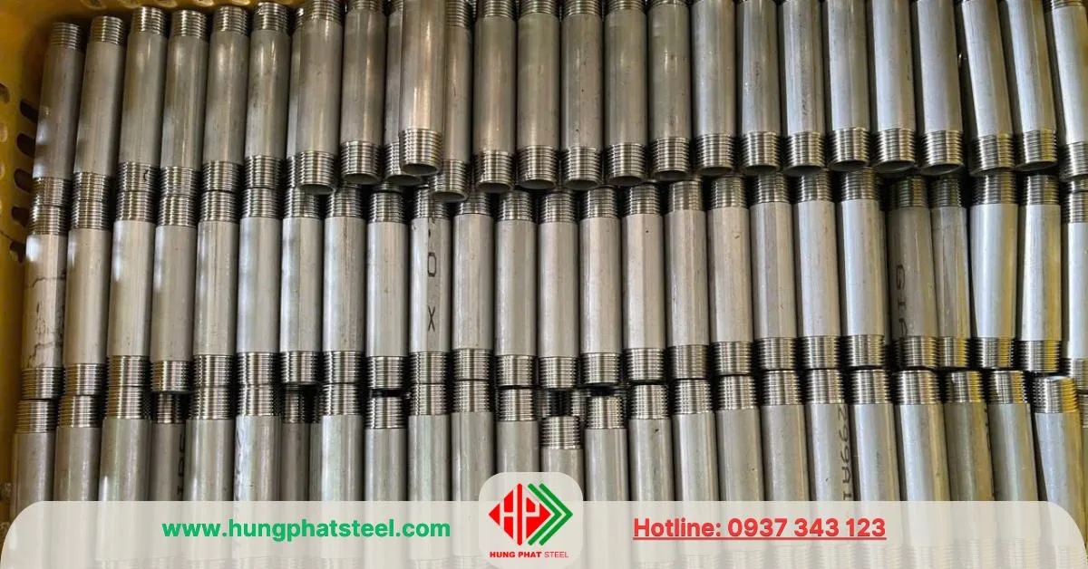 Ống nối 2 đầu ren inox 304
