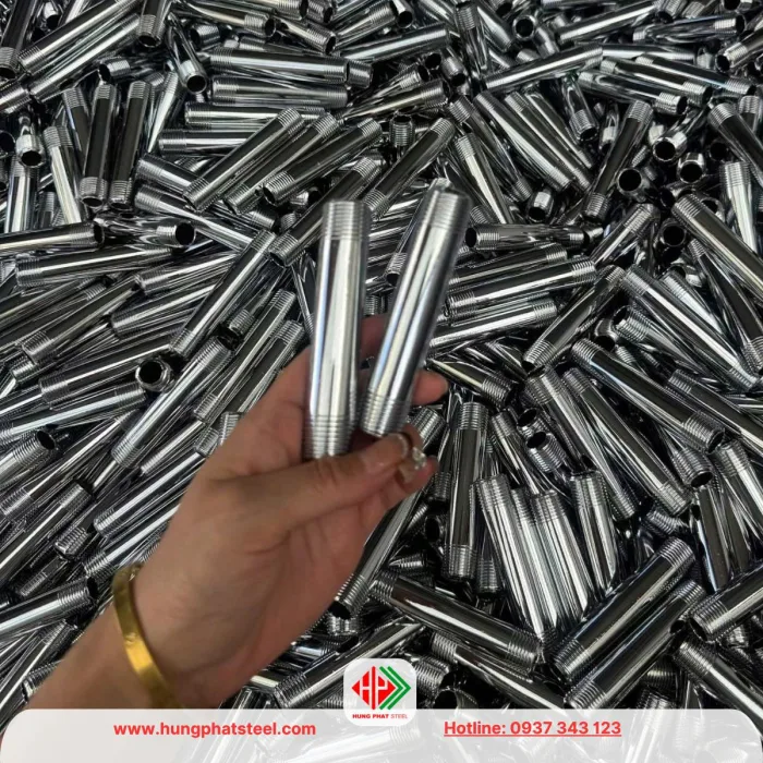 Ống nối 2 đầu ren inox