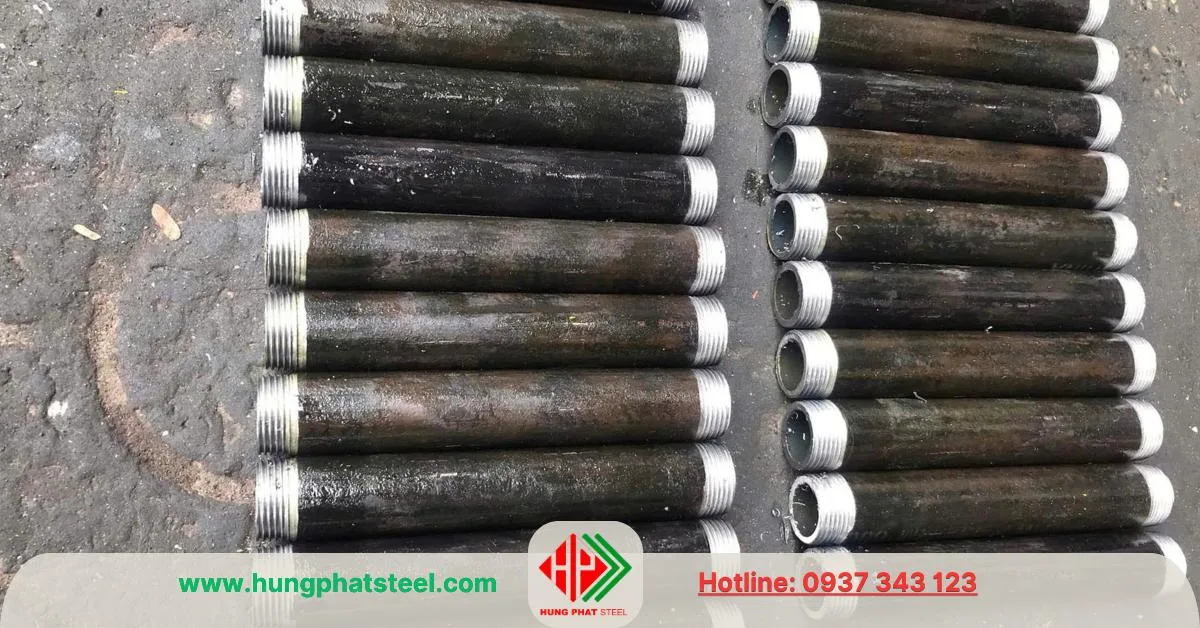 Ống nối 2 đầu ren ngoài 2 tấc
