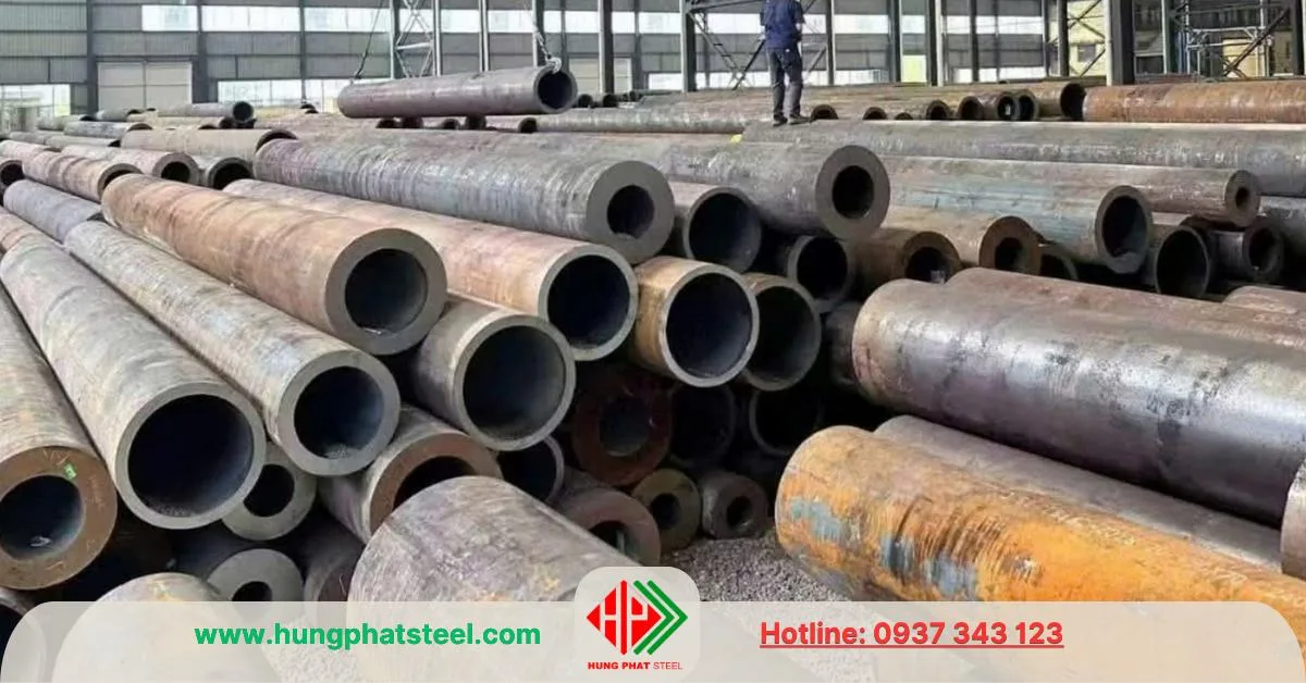 Ống thép đúc trần chưa sơn phủ