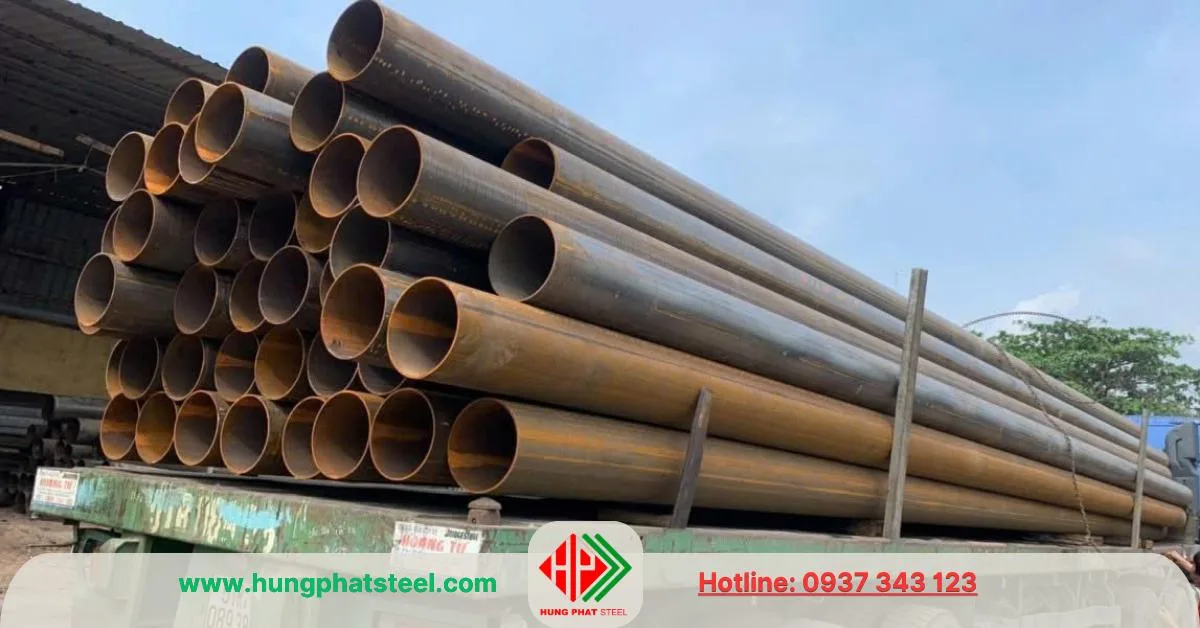 Ống thép hàn đen phi 355 DN350 (OD 355.6mm)