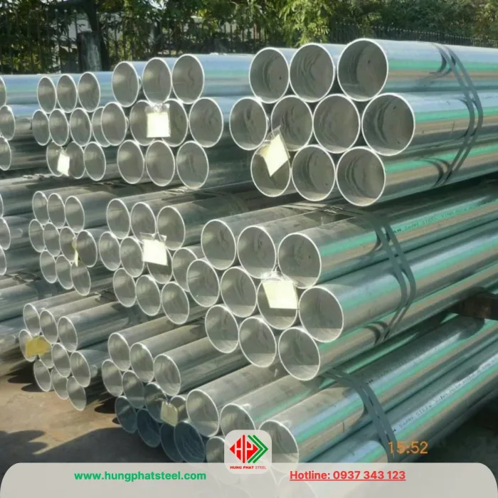 Ống thép mạ kẽm phi 114 (DN100)