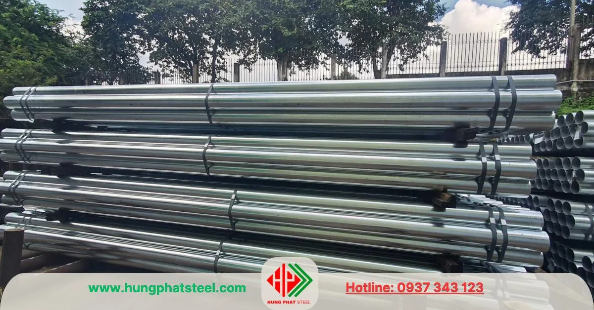 Ống thép mạ kẽm phi 114 (DN100)