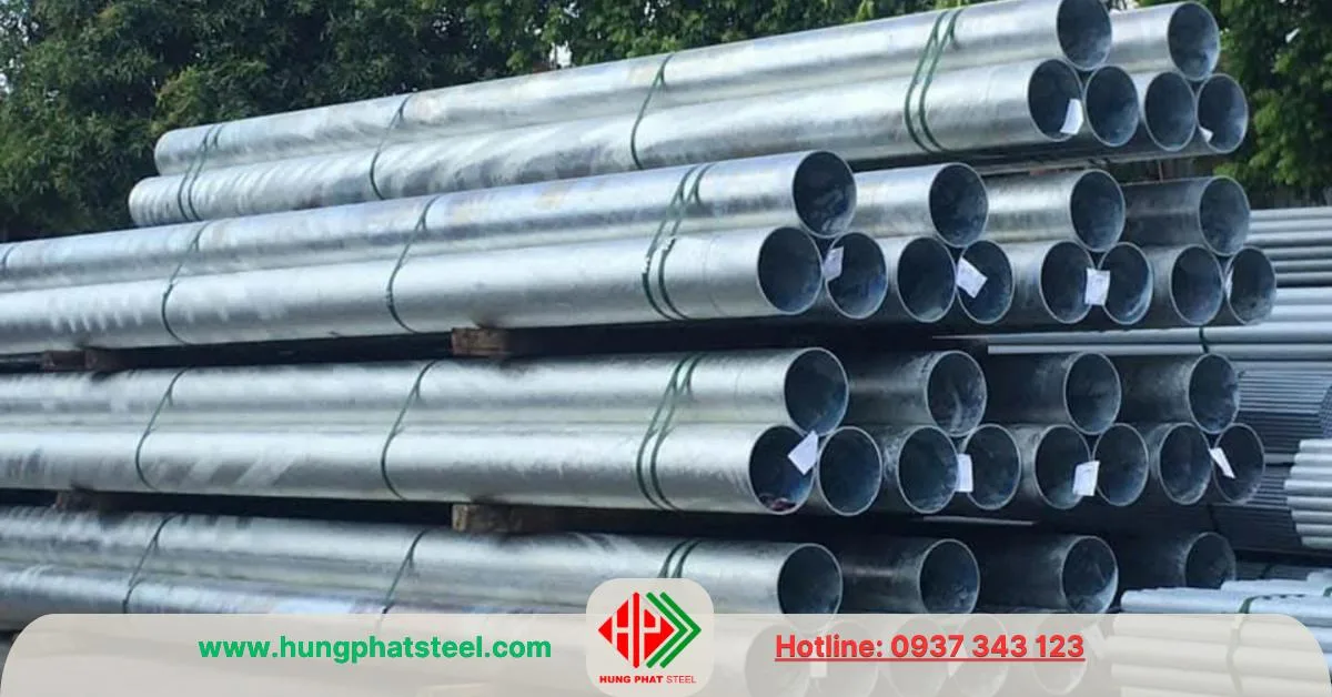 Ống thép mạ kẽm phi 114 (DN100)