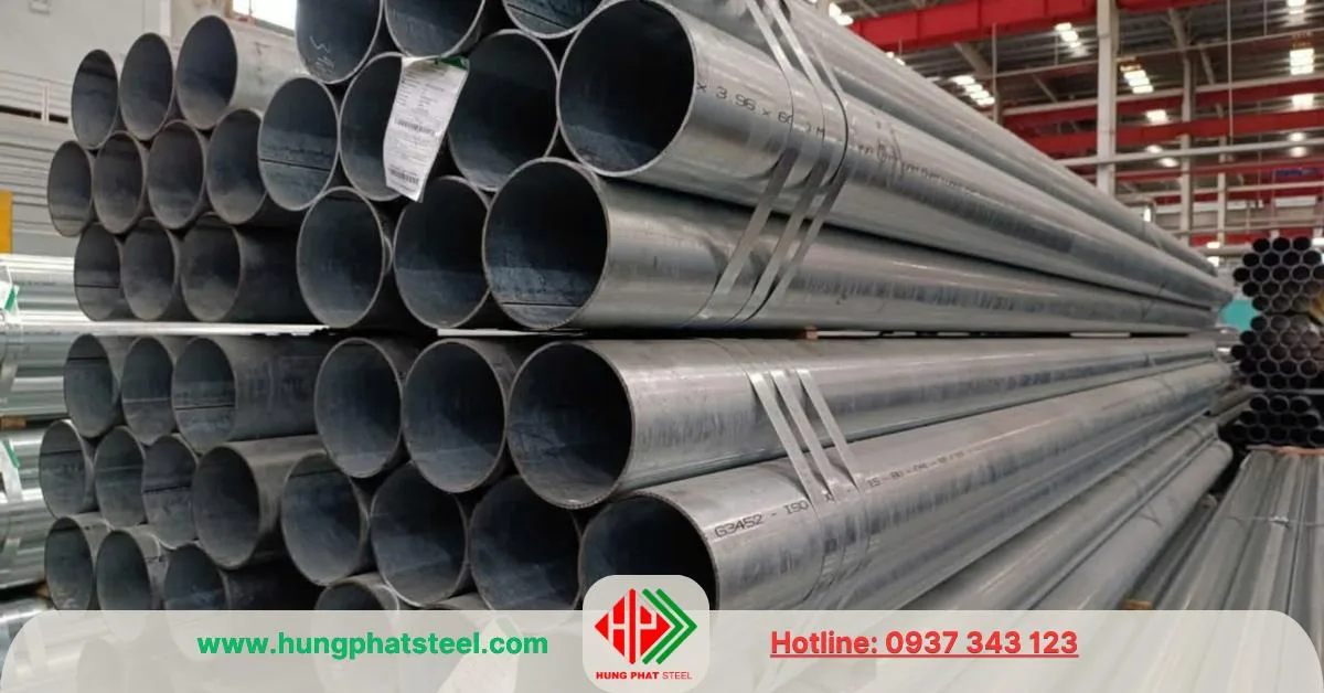 Ống thép mạ kẽm phi 141 (DN125)