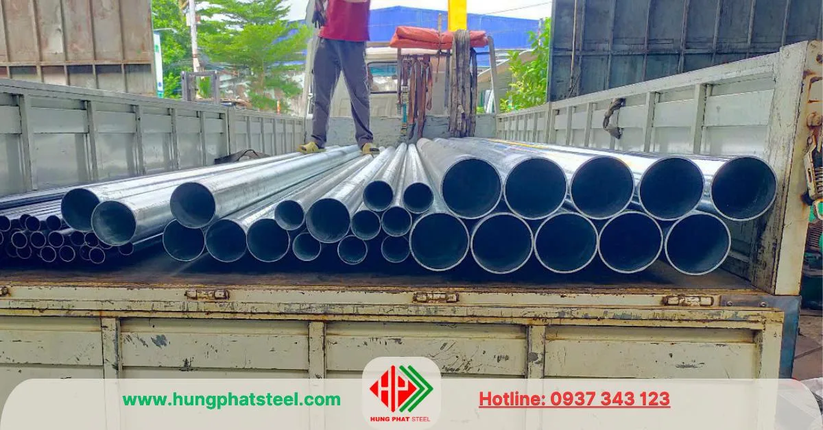 Ống thép mạ kẽm phi 141 (DN125)