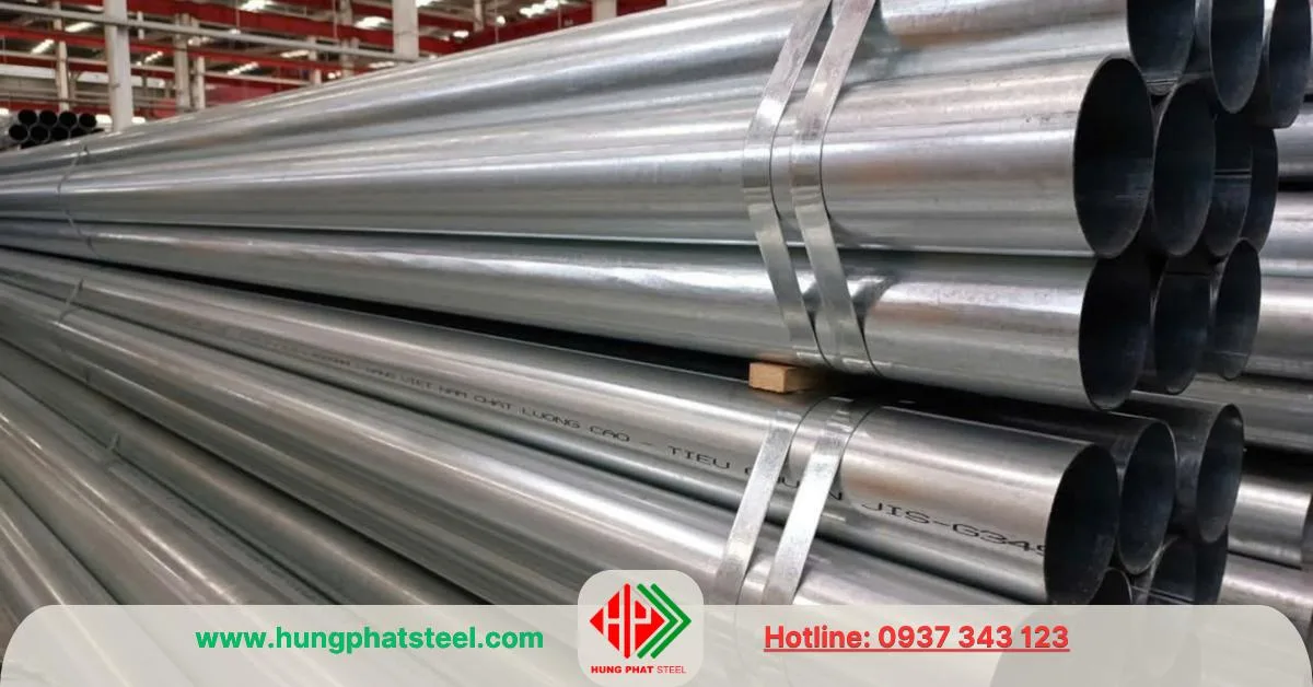 Ống thép mạ kẽm phi 141 (DN125)