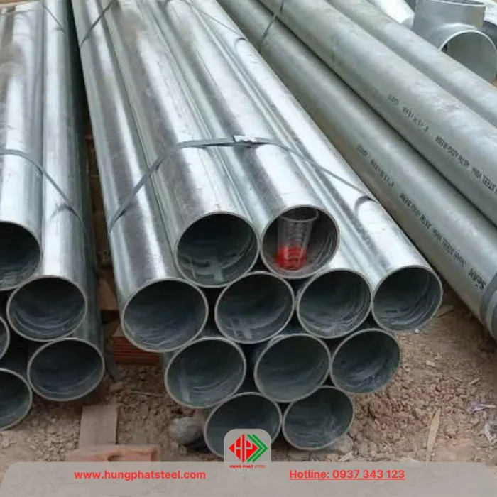 Ống thép mạ kẽm phi 168 (DN150)