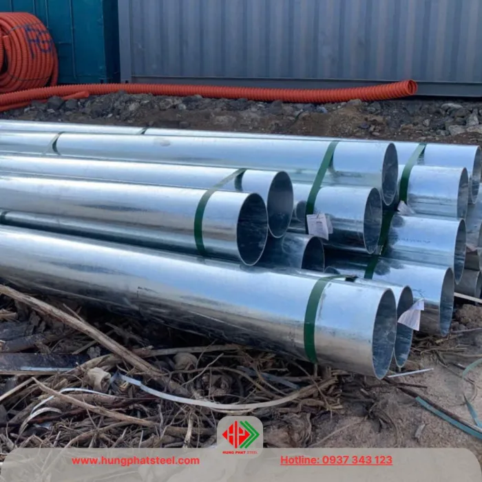 Ống thép mạ kẽm phi 168 (DN150)