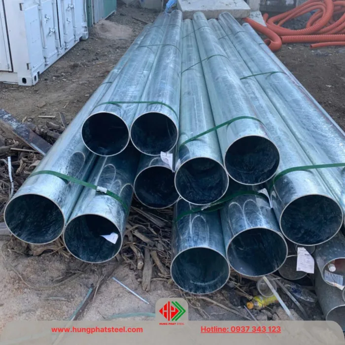 Ống thép mạ kẽm phi 168 (DN150)