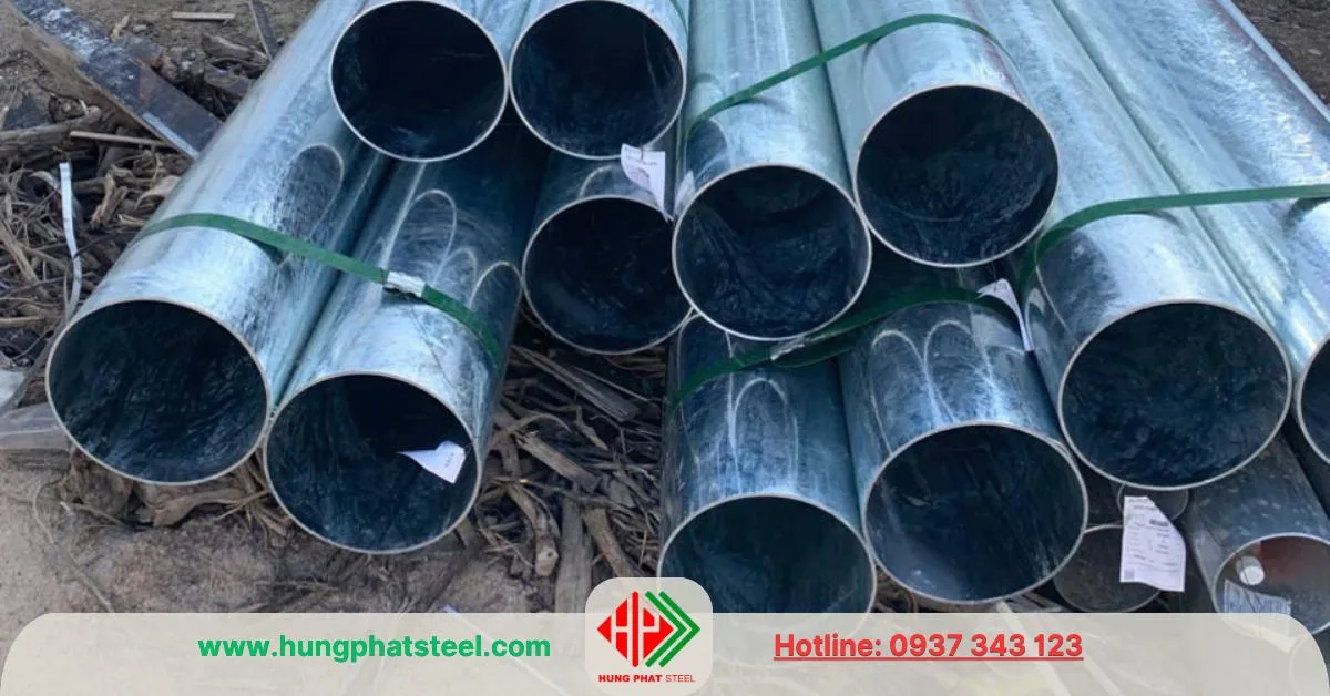 Ống thép mạ kẽm phi 168 (DN150)