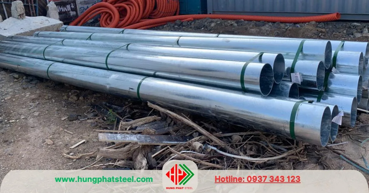 Ống thép mạ kẽm phi 168 (DN150)