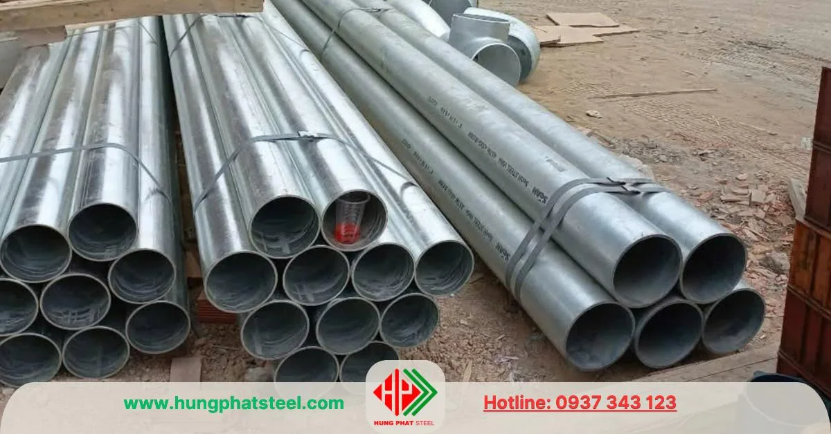 Ống thép mạ kẽm phi 168 (DN150)