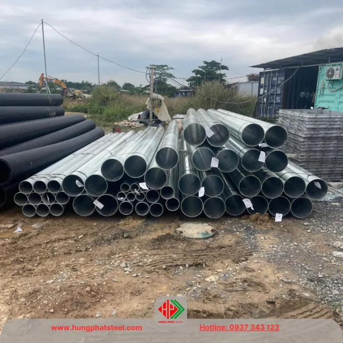 Ống thép mạ kẽm phi 200 (DN200)
