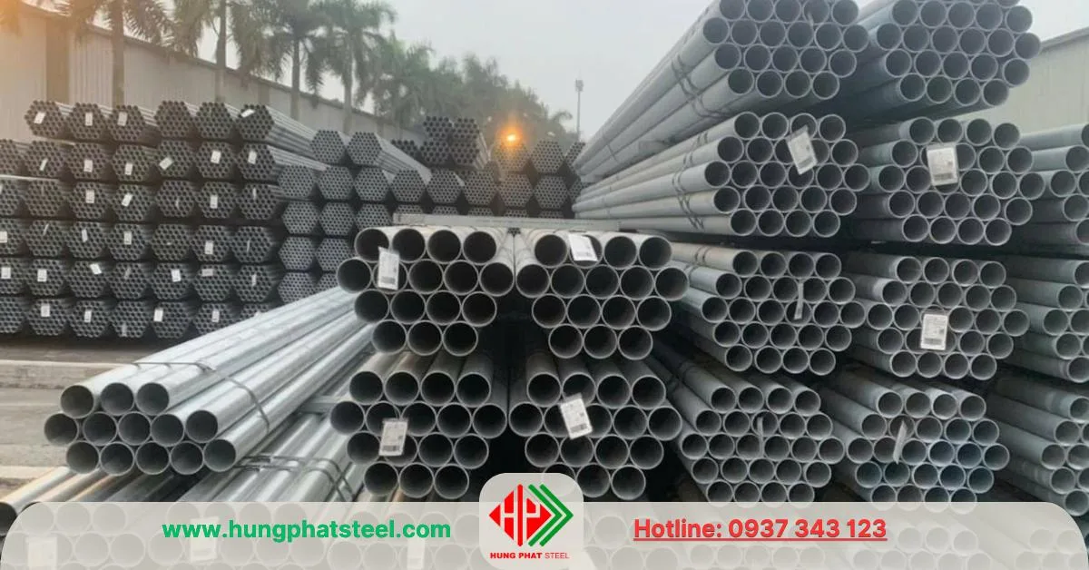 Ống thép mạ kẽm phi 27 (DN25)